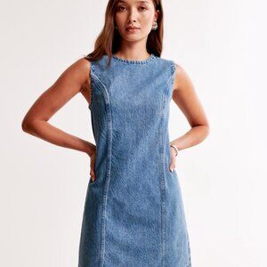 Abercrombie denim shift mini dress